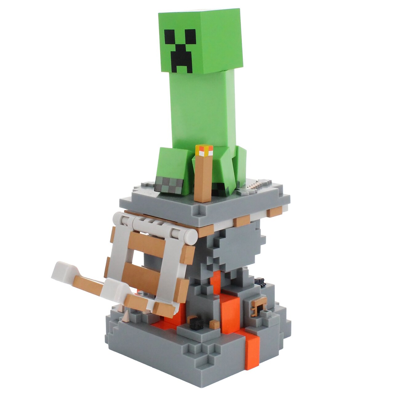Exquisite Gaming: Minecraft: Creeper - Cable Guys Original Controller & Phone Holder, Collectible Device & Gaming Stand, Officially Licensed Figure